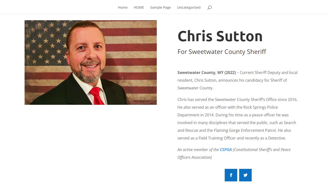 HOME - Sutton For Sheriff